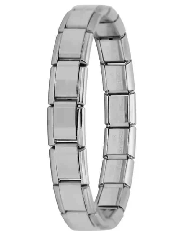 Pulsera Elástica para Dama de Acero Inoxidable 9mm Elegante